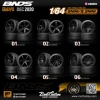 BNDS 1/64 Wheels With Rubber Tires ABS Assembly Rims Modified Parts for 1:64 Model Car VIP Style Detail-up Set New Clearance 5