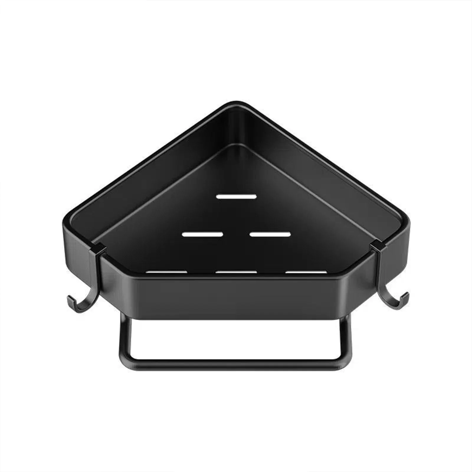 

Bathroom Shelf Organizer Shower Storage Rack Black Corner Shelves Wall Mounted Toilet Shampoo Holder No Drill