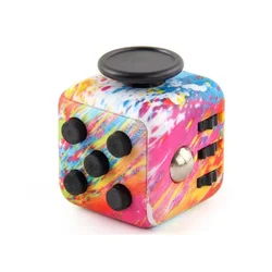 Stress Relief Fidget Cube and Hand Spinner Sensory Toy (Colorful)