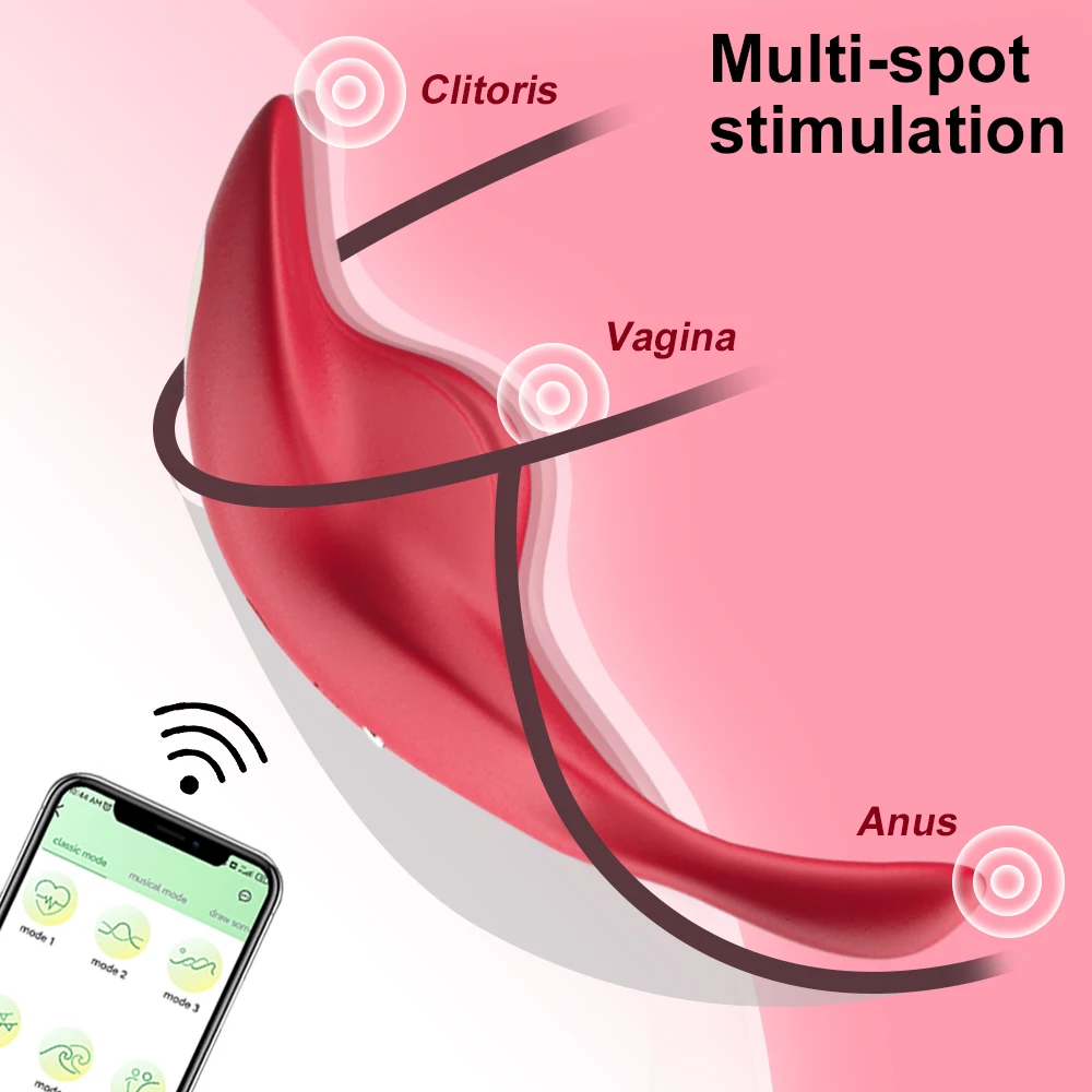 Bluetooth vibrerende slip met afstandsbediening voor vrouwen_voghion.com
