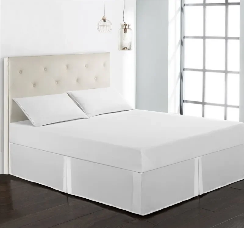 Тверда матова спідниця стандартного розміру для Twin Full Queen King Bedroom Bed Cover Нековзкий наматрацник Простирадло/покривало