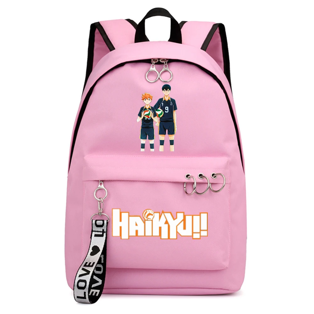 

Рюкзак Haikyuu! Модный школьный ранец для мальчиков и девочек, повседневный рюкзак на молнии, рюкзак для подростков, студенческий рюкзак