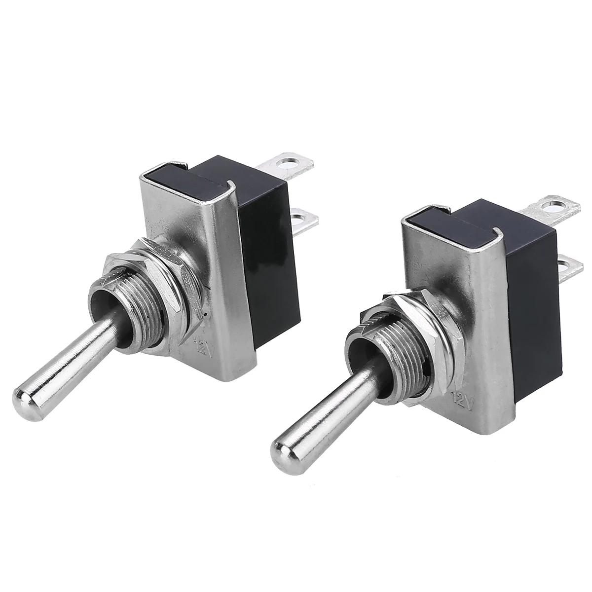 1 Pair 12V 25A Auto Toggle Switch Boat Marine Heavy Duty Flick Switches With Waterproof Cover Auto Toggle Switch