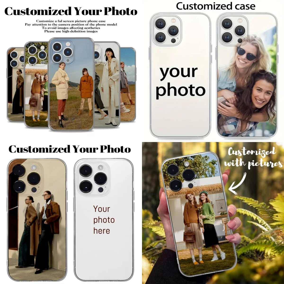 Fashion Street Style Clear Phone Case Cover