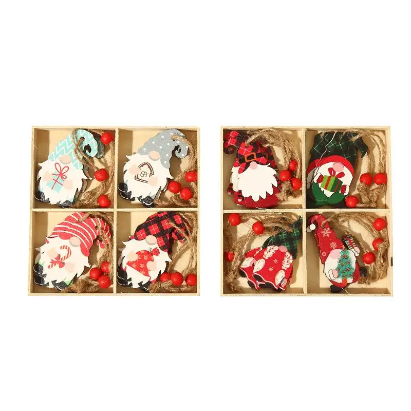 

Christmas Tree Decoration Pendant Wooden Christmas Scene Arrangement Props
