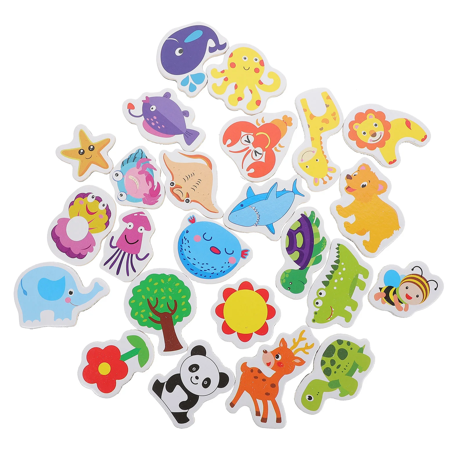

Minkissy Magnets Fridge 24 Pack Sea Animal Pattern Fridge Magnet Home Restaurant Use Stickers Animal Magnets Toddlers
