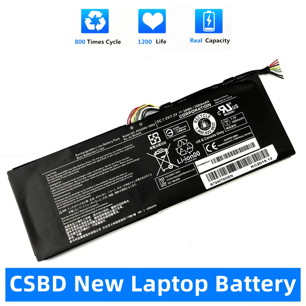 

CSBD New PA5209U-1BRS PA5209U 7.2V Laptop Battery For Toshiba Satellite L10W-C L10-B003 L15W-B1302 L15W-B1310 L15W-B1208X Series