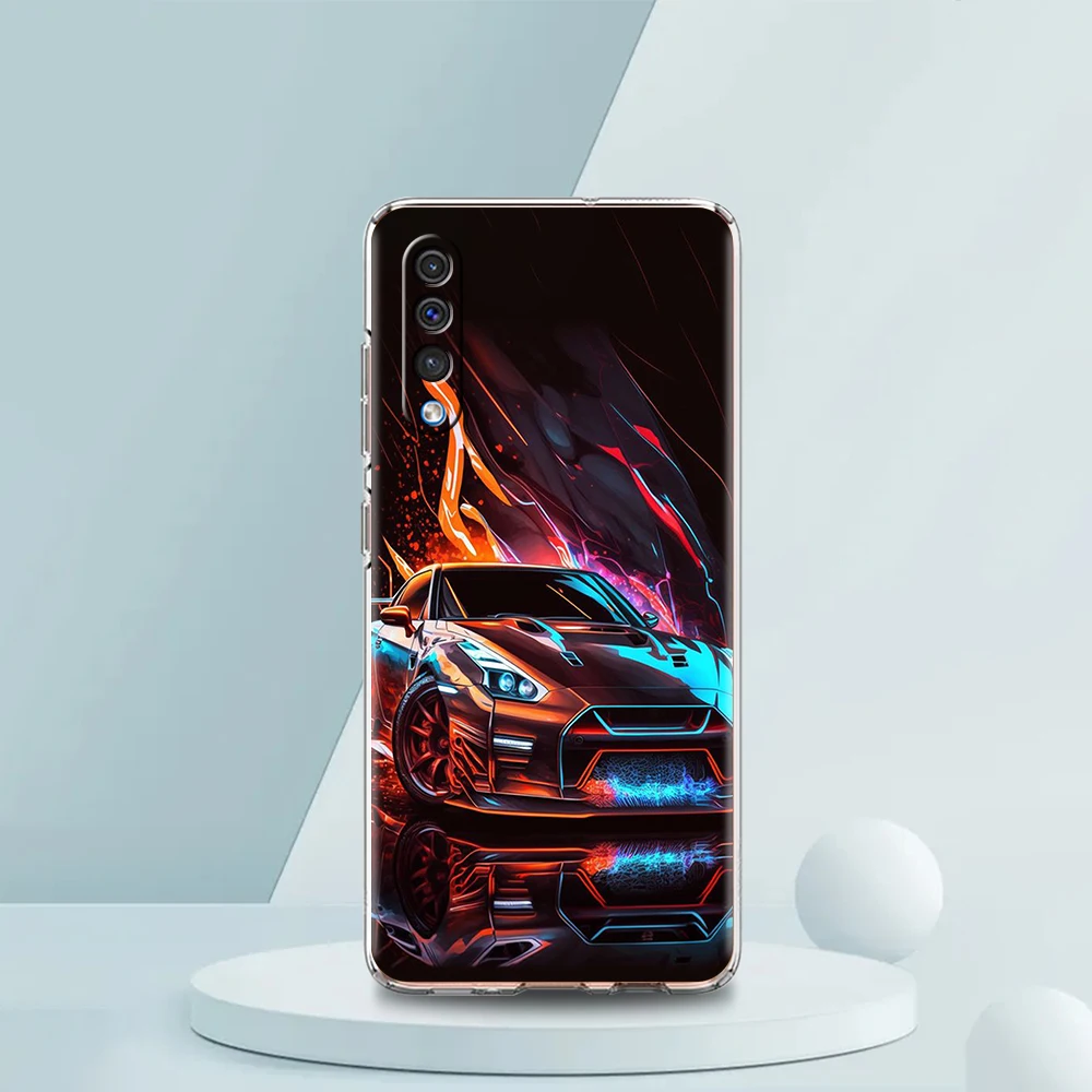 Drift Sportwagen Transparente Handyhülle für Samsung Galaxy A16 A14 A12 A22 A24 A42 A02 A03S A06 A50 A70 A20 A30 A40 Soft Cover – Detail 7