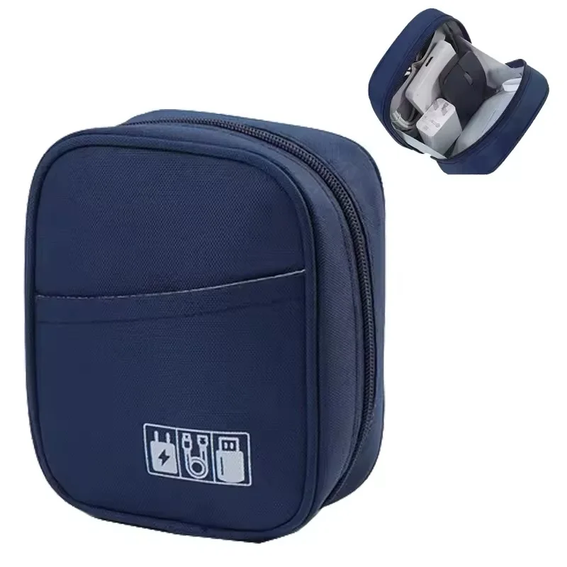 Electronic Digital Date Bag Travel Organizer Double Layer Bag Storage Cable Portable Pouch Usb Power Bank Sd Card Accessories