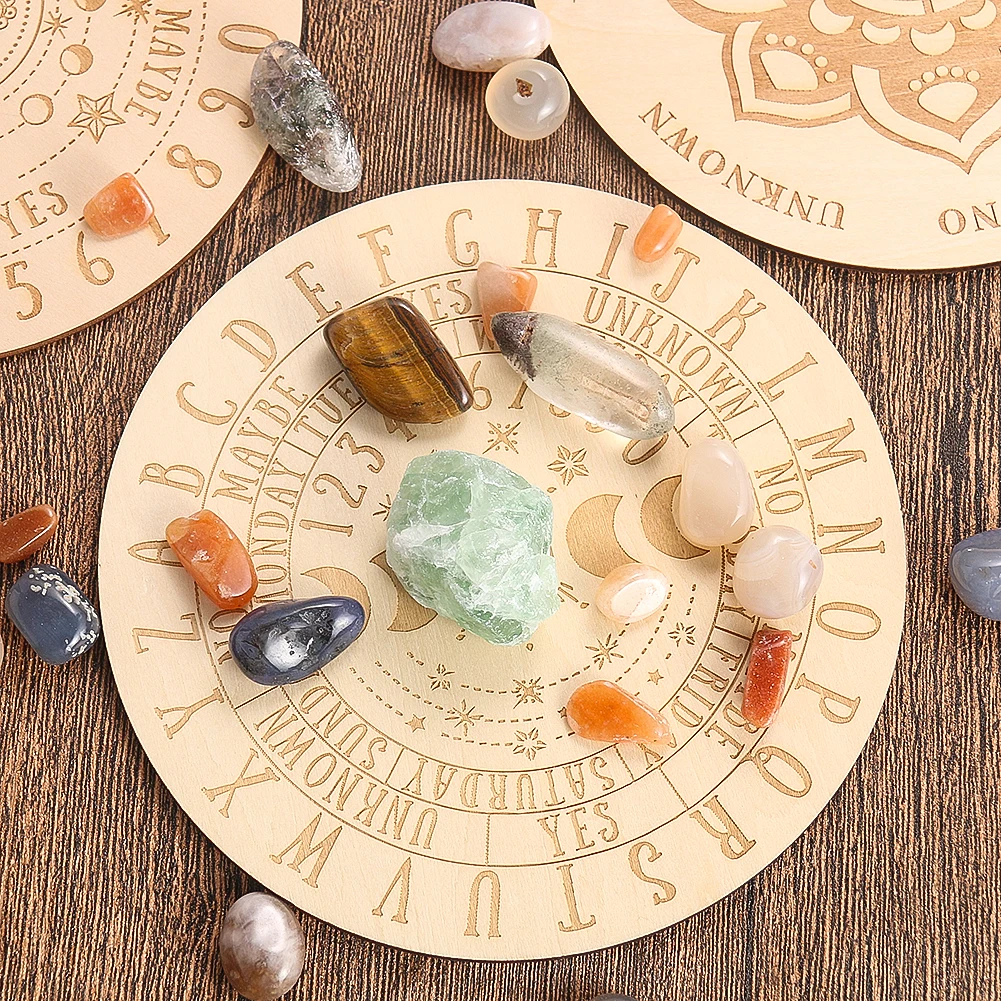 Pendelbrett Aus Gummi - Spirituelles Wahrsagebrett Für Meditation & Führung (22 Cm Durchmesser)