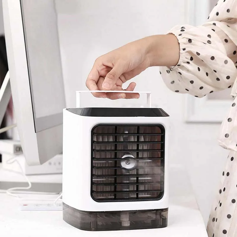 흰색 미니 선풍기 데스크탑 가습기, USB 개인 미니 냉장 데스크탑 에어컨, 에어 쿨러, 인기 판매 흰색 미니 선풍기 데스크탑 가습기, USB 개인 미니 냉장 데스크탑 에어컨, 에어 쿨러, 인기 판매