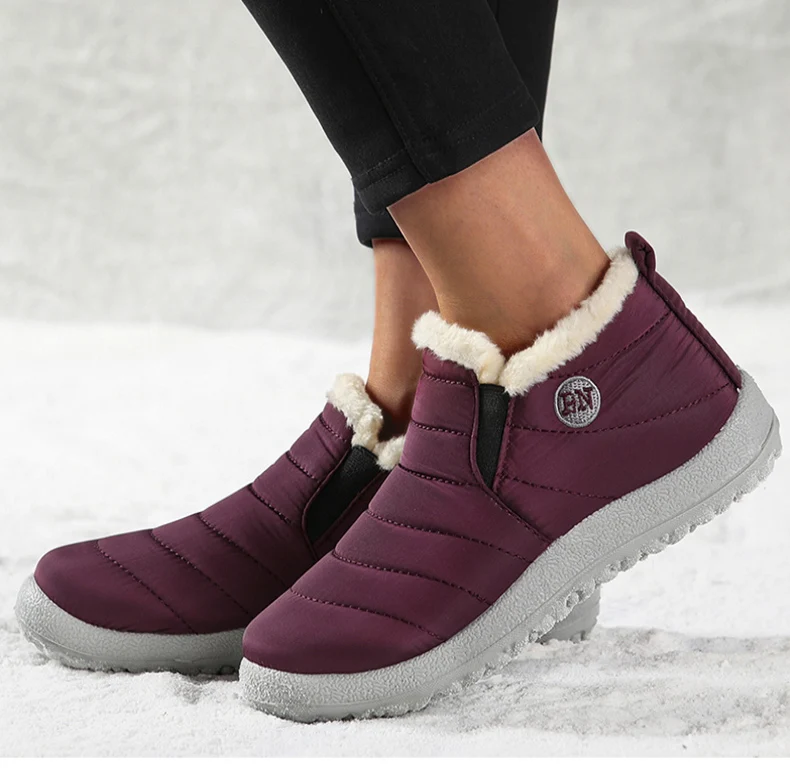 Männer Stiefel Klassiker Wasserdichte Schnee Stiefel Für Winter Schuhe männer Schwarz Pelz Stiefel Knöchel Winter Schuhe Casual Botas Para hombre – Detail 25