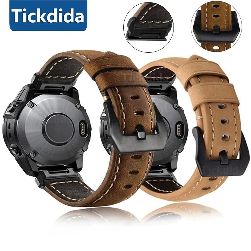 Premium Genuine Leather Calfskin Watch Strap - Quickfit Adjustable Strap