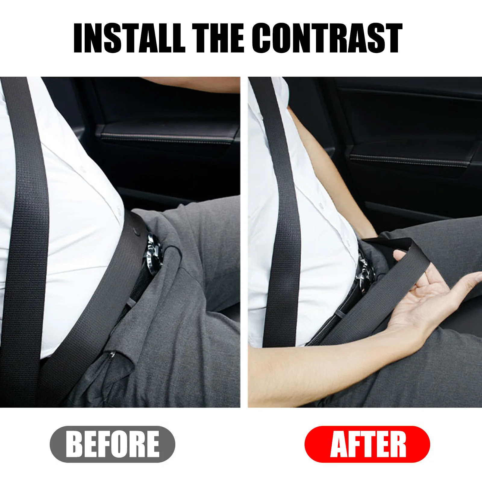 2pcs Car Safety Belt Clips Seat Buckle Styling Safety Stopper Adjusting Tension Clip for Auto Car Accessory