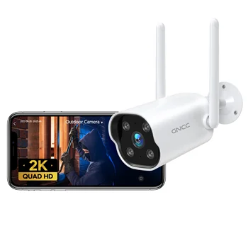 GNCC T1Pro Outdoor Camera, 2K Cameras for Home Security Outside, Motion Detection, Night Vision, 24/7 Recording, 2 Way Audio 1