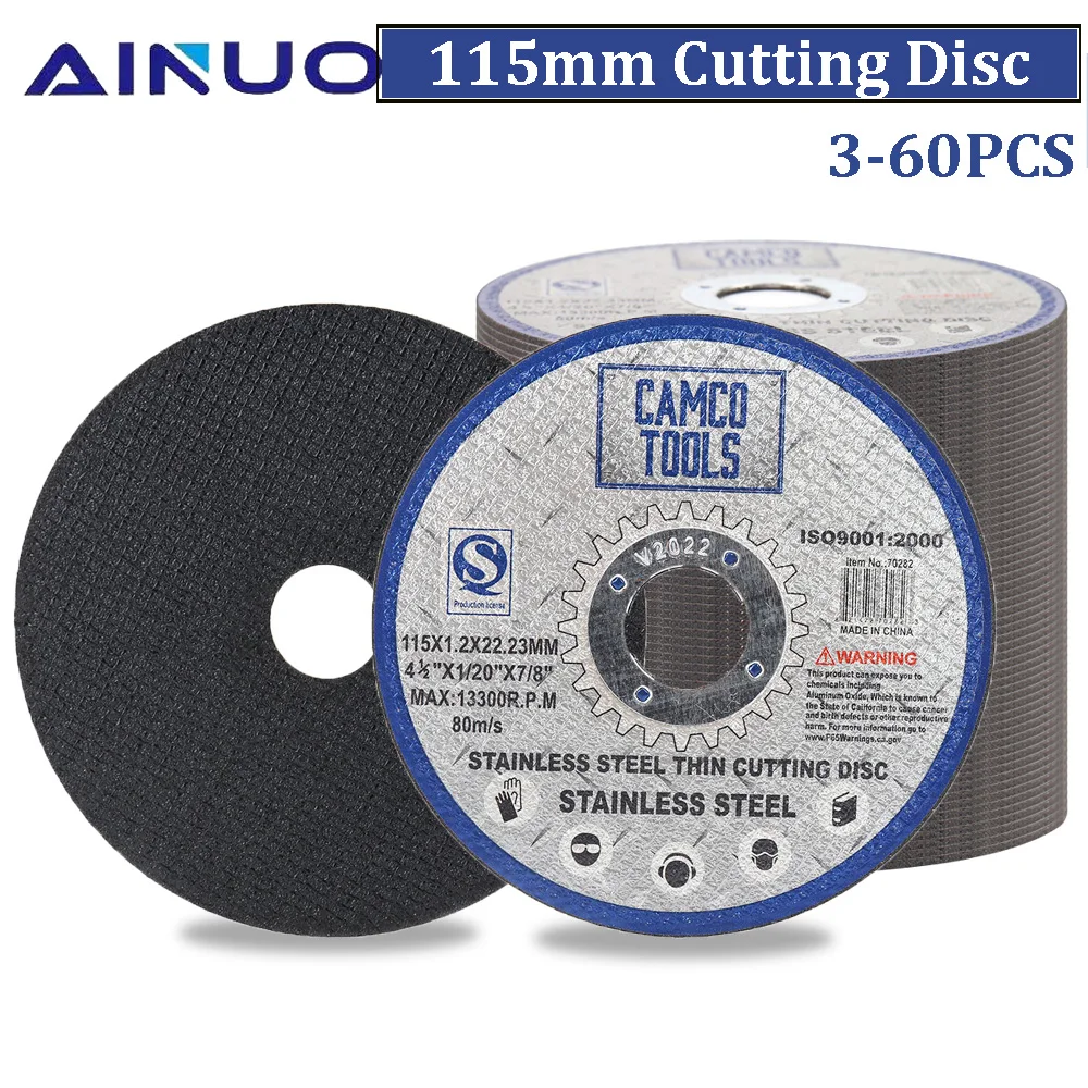 115mm Metal Cutting Disc Resin Grinding Wheel 4.5 Circular Saw Blade for Angle Grinder Cutting Metal Stainless Steel 3-60pcs 10pcs circular resin grinding wheel saw blades cutting wheel disc for metal cutting