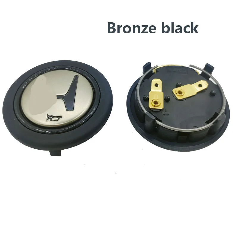 Horn Switch Steering Wheel Switch Modified steering wheel horn button JDM ABS racing horn switch push cover universal H cap steering wheel auto parts decorat