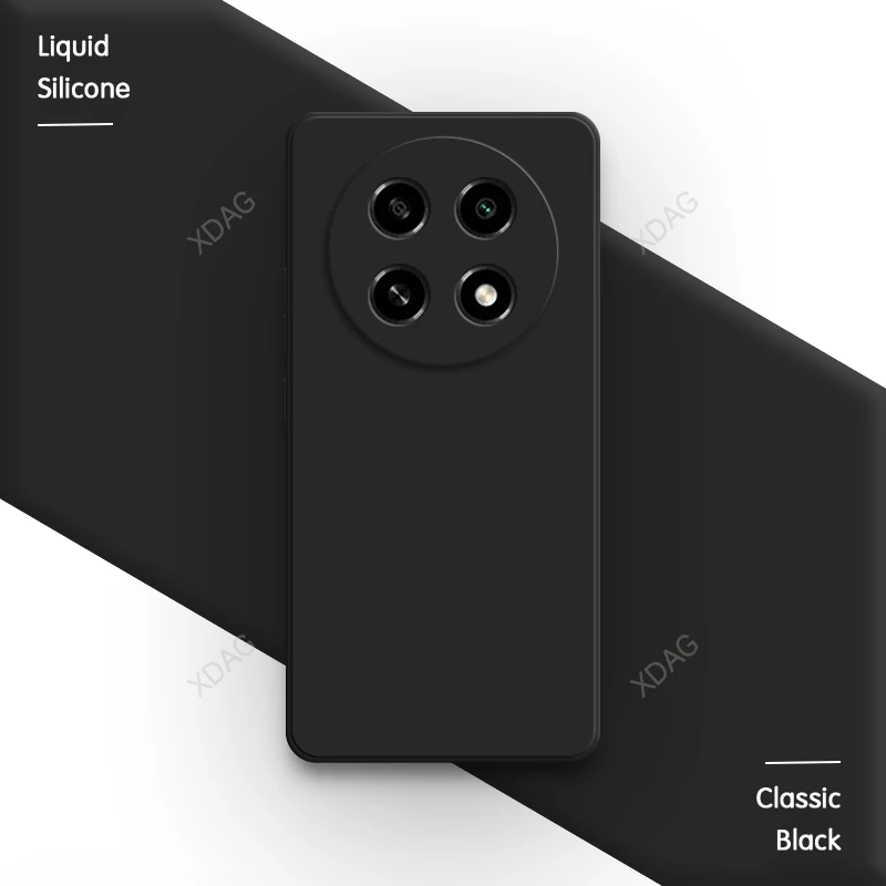 Premium Liquid Silicone Phone Case with Lens Protection - Soft Back Cover