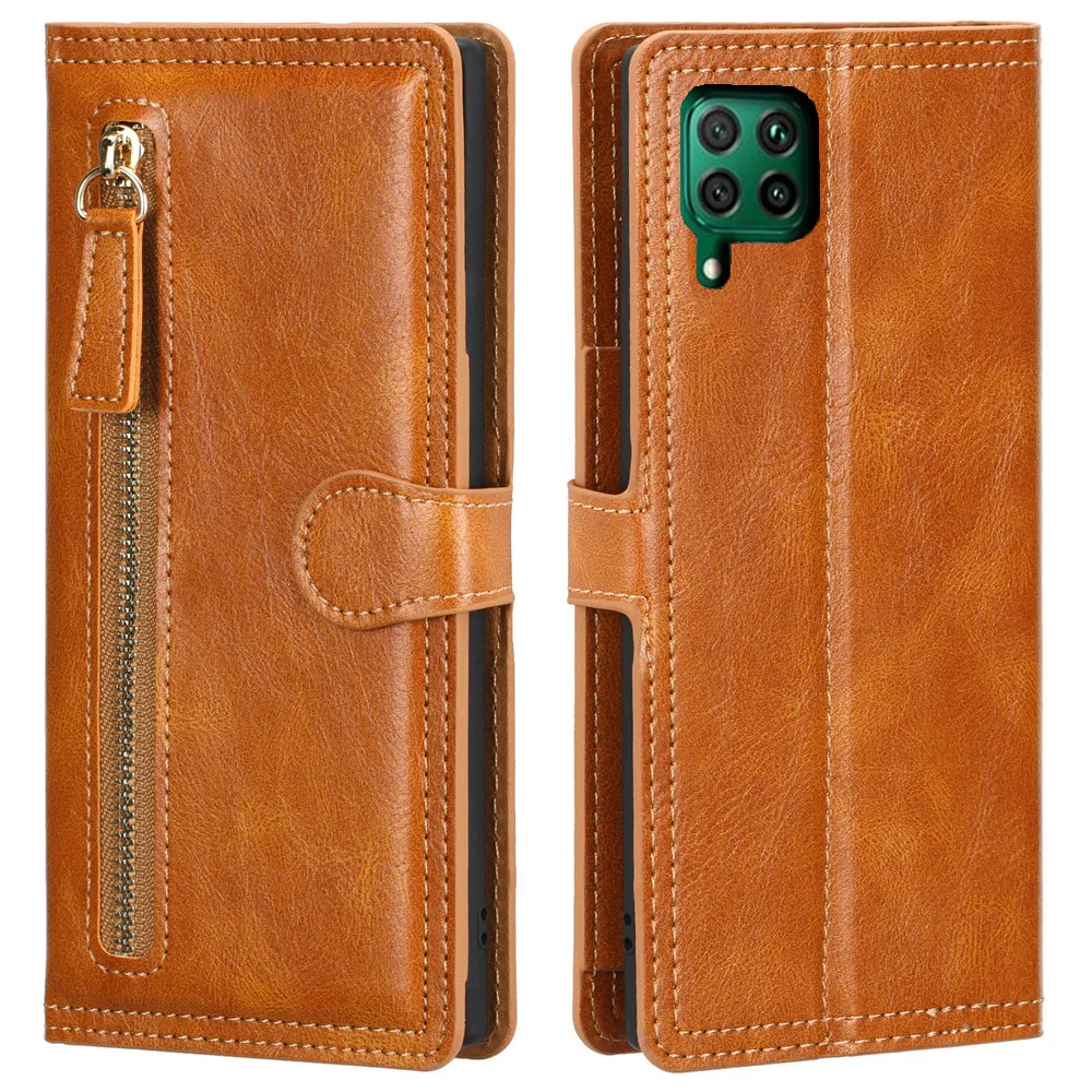 Luxury Leather Wallet Case with Card Slots and Flip Cover