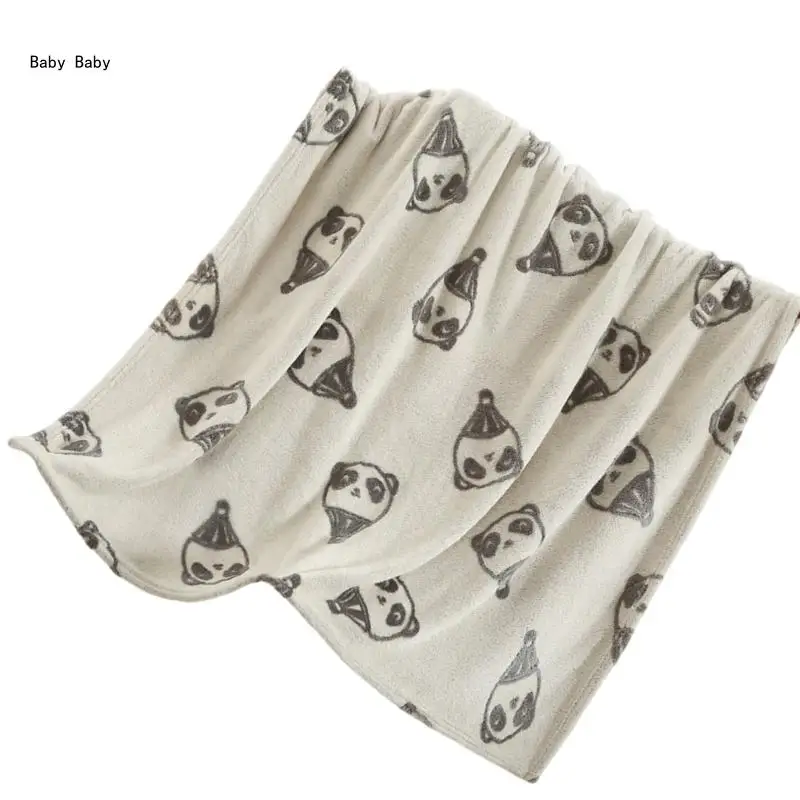Receiving Blanket Pram Blanket Breathable Towel Pram Swaddles Wrap Baby Quilt Q81A