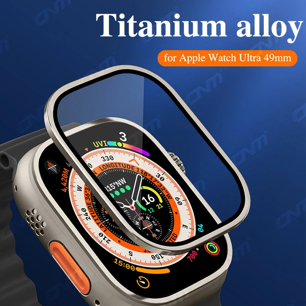 Tempered Glass for Apple Watch Ultra 49mm Screen Protector Titanium