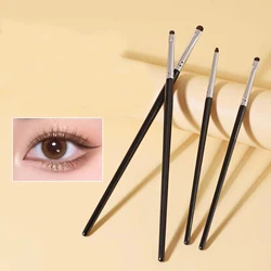 4Pcs Fine Eyeshadow Brushes Smudge Precision Eyeliner Smudge Makeup Brush Eyelid Highlighter Lying Silkworm Makeup Brushes Tools