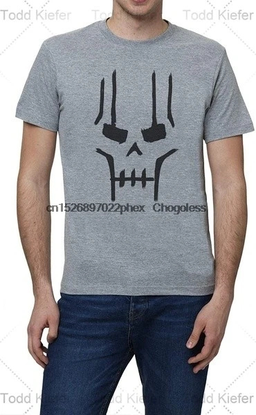 T-Shirt Grunge Skull Étoile Couronne Classique Festival Tatouage Mode Cool