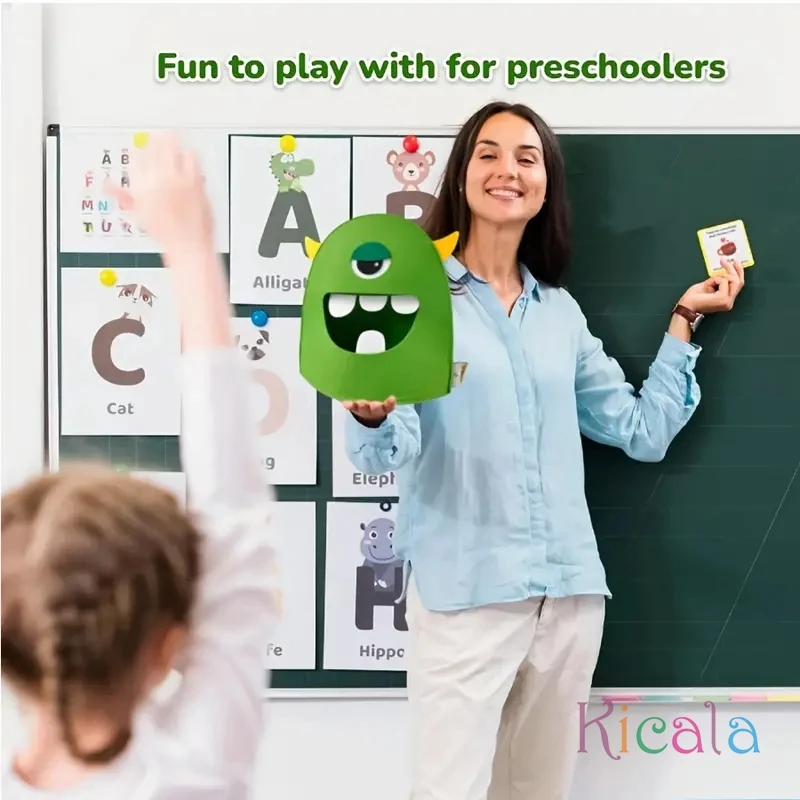 Alphabet Monster Matching Game Fun Letter Recognition Toy for Youngsters 3+ Perfect for Classroom Home Learning Christmas Gift 6