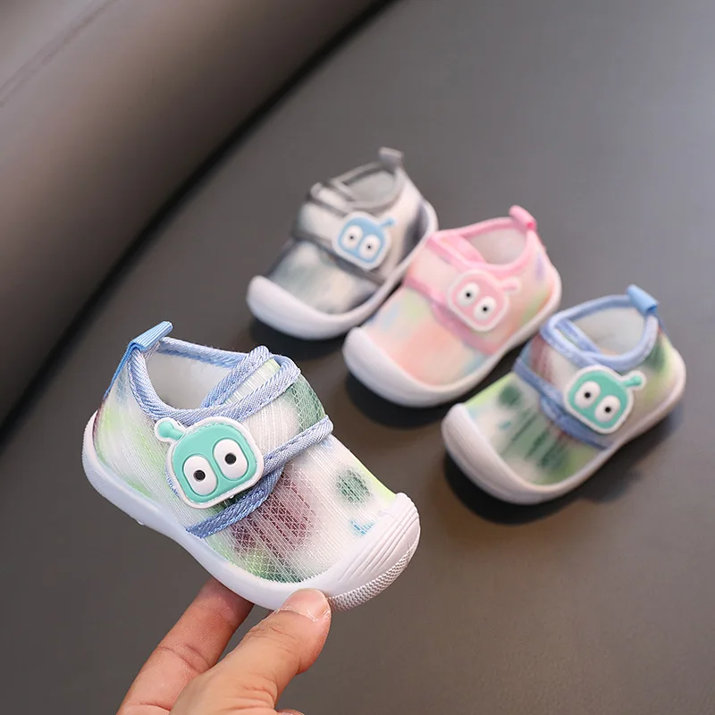 Spring Autumn Baby Shoes Newborn Baby Girls Boys Cute Causal Shoes Anti-slip Soft Sole Sneakers Prewalker Breathable Crib Shoes