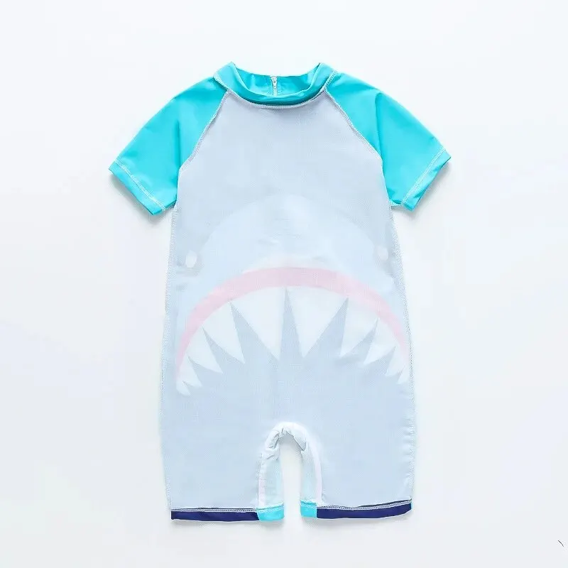 Children's One-piece Summer Bathing Suit Boys Little Middle Children Cartoon Baby Children Swimming Hot Springs