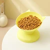 New sales of high foot bowl kitten neck guard firmly prevent upset plastic bowl candy color cat food for dog food bowl 5