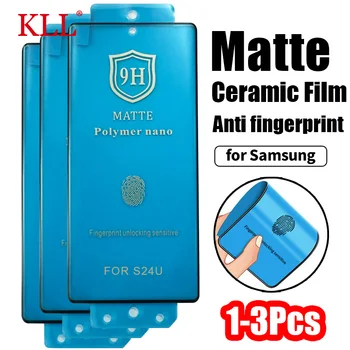 삼성 S24 울트라 S23 S22 S21 S20 S10 S9 스크린 보호대 방폭 매트 세라믹 필름, 갤럭시 노트 20 10 필름, 1-3 개