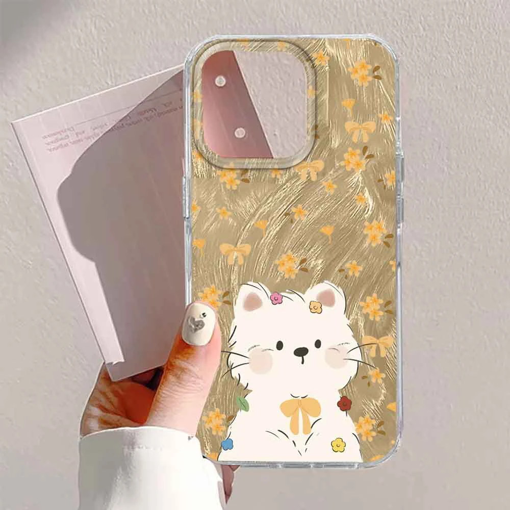 Chic Cartoon Black TV Cat Phone Case