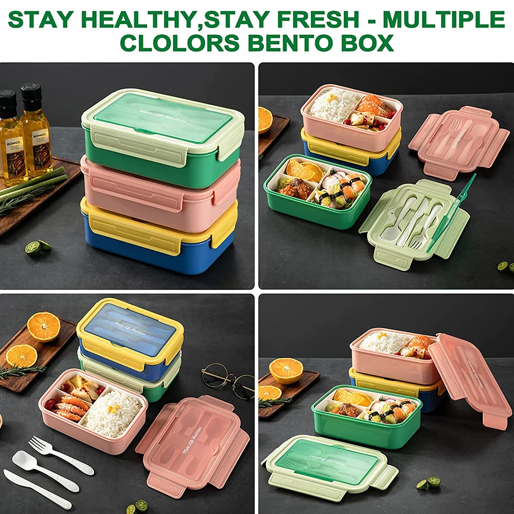 Bento Boxes For Adults Lunch Box Kids Childrens With Spoon Fork
