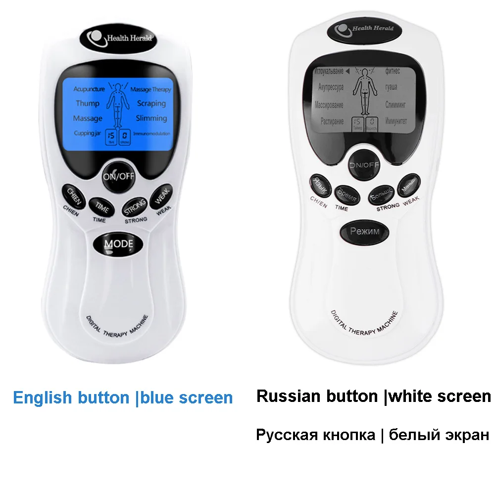 Portable Electric Tens Unit Muscle Stimulator Tens Machine Physiotherapy  Ems Acupuncture Body Massager Vibators Therapy Massage - Relaxation  Treatments - AliExpress