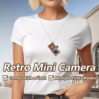 Retro Mini Camera 1080P Outdoor Sports Travel Camera with 32GB Card Keychain Pendant Gift Photo Video Portable Pocket Camera - Image 6