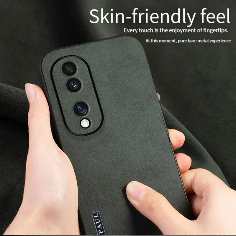 Étui en cuir élégant pour Huawei Honor 90 80 GT 70 60 SE Pro Plus Magic 5 4 X50i Play 7T 40 30 - Coque de téléphone en peau de mouton_voghion.com