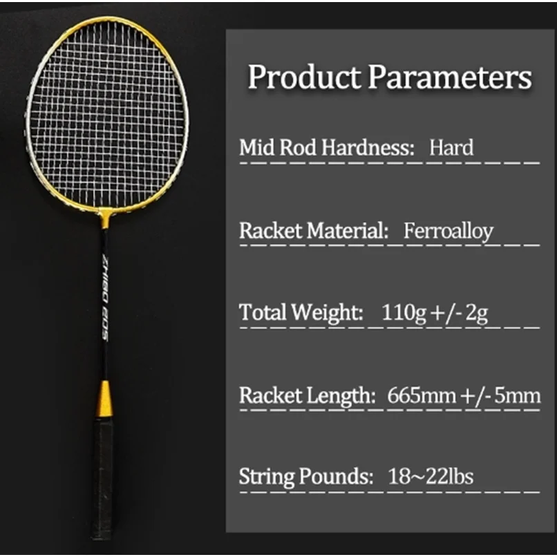 2pcs Badminton Set Professional Training Durable Leisure Sports Racquet