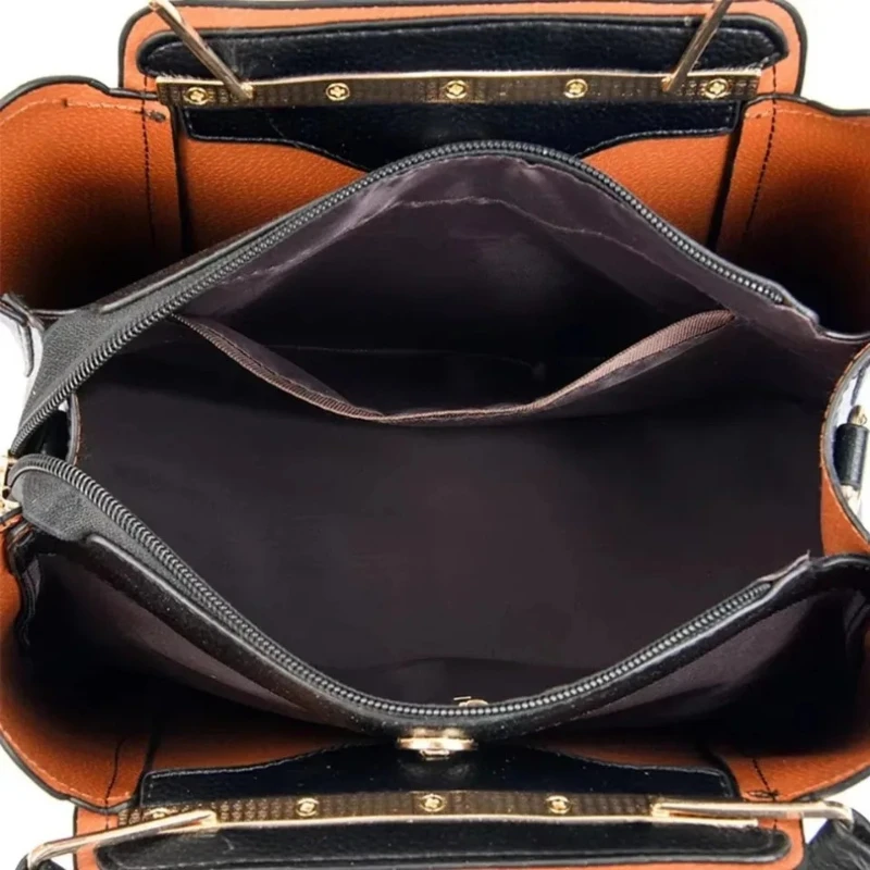 Borsa tote in morbida pelle di grande capacità per donna, borsa a tracolla casual con manico superiore, borsa a tracolla versatile in tinta unita per il lavoro - immagine 5