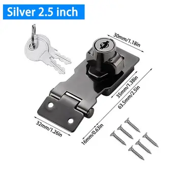 2.5/3/4นิ้วตัวล็อคเฟอร์นิเจอร์เพื่อความปลอดภัยตู้ลิ้นชักตู้เก็บของกล่องล็อคกระบอกสูบ 12