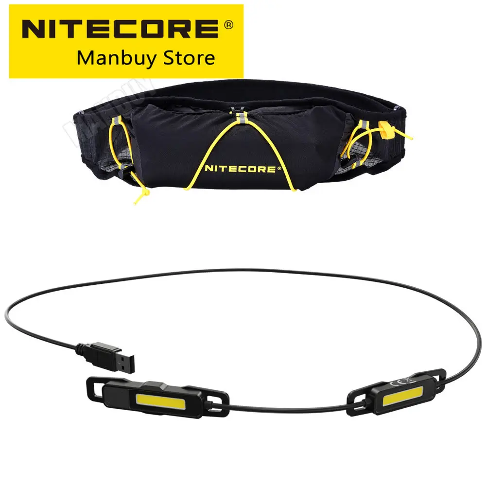 

Nitecore UT05 400 Lumens Ultra Lightweight Outdoor Split Type Waist Light +BLT10 Running Travel Belt for Camping Trekking Hiking