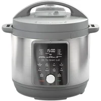 9-in-1 Electric Slow Cooker, Slow Rice Steamer, Yogurt Maker, Warmer & Sterilizer, 6-Quart Whisper Quiet 6-Quart Pressure Cooker 1