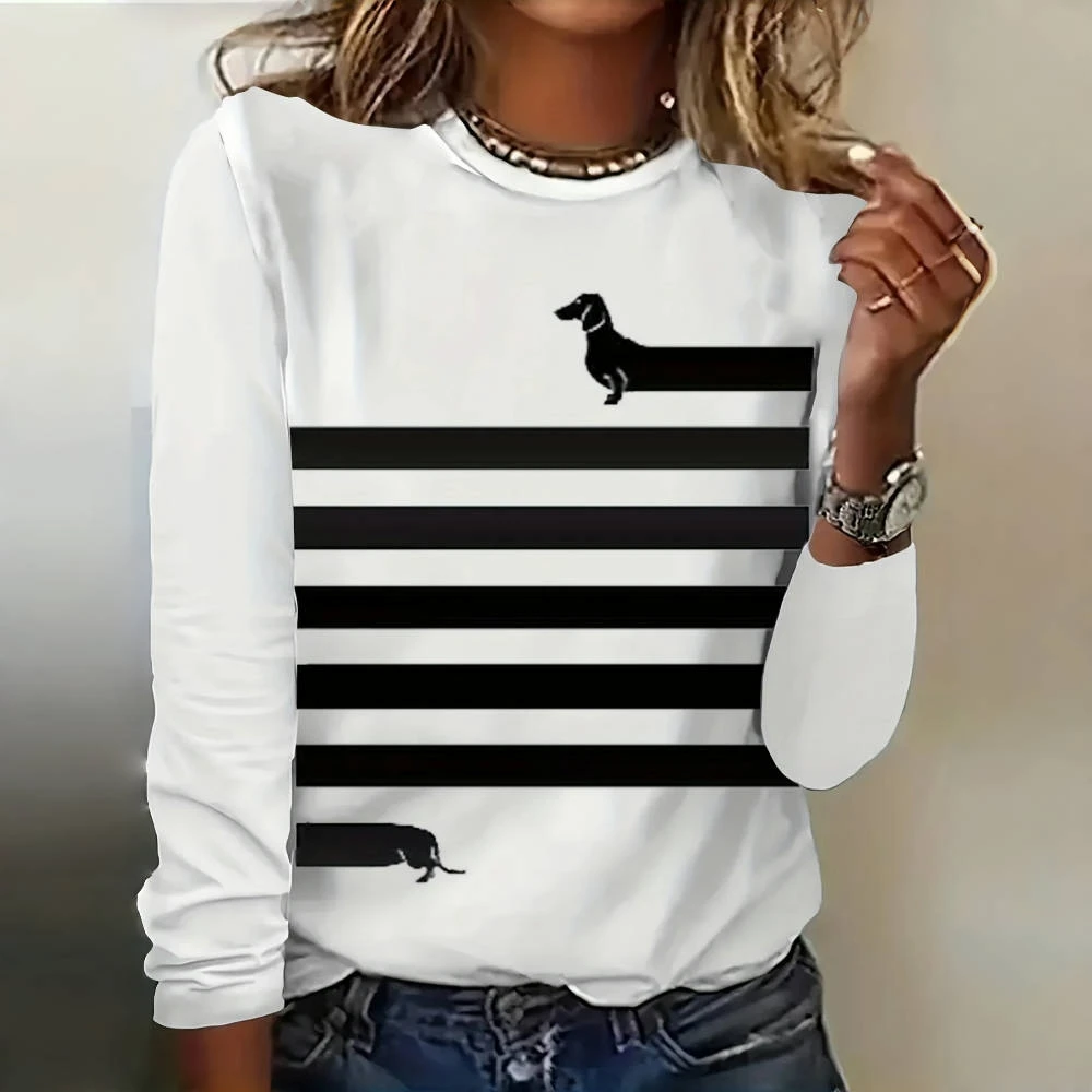 Slim Striped Furry Shirt