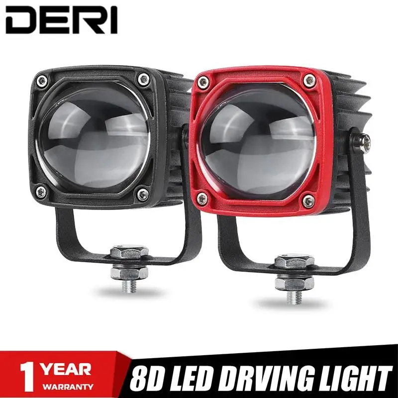 40W Led Daytime Running Work Light Pods 12V 24V 8D Lens Foglight 2 Pollici Faro Ausiliario Esterno Drivinvg Beam Per Auto Auto