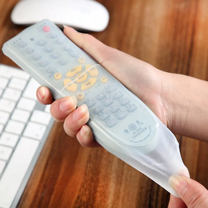 Transparent Silicone Remote Control Case Home Air Conditioning TV Anti-dustwaterproof Cover Soft Decoration