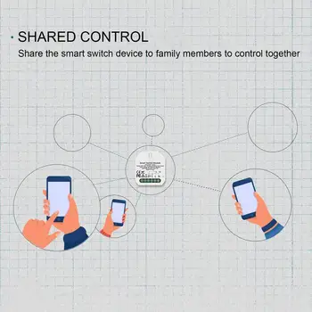 Smart Curtain Switch Module Wi-Fi Relay Module With Outlet Timer Smart Relay Switch Wifi Compatible With Alexas & Google Home 5