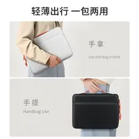 Housse d'ordinateur portable professionnelle, imperméable, antichoc, sac d'ordinateur pour les voyages et le bureau, design fin et durable 5