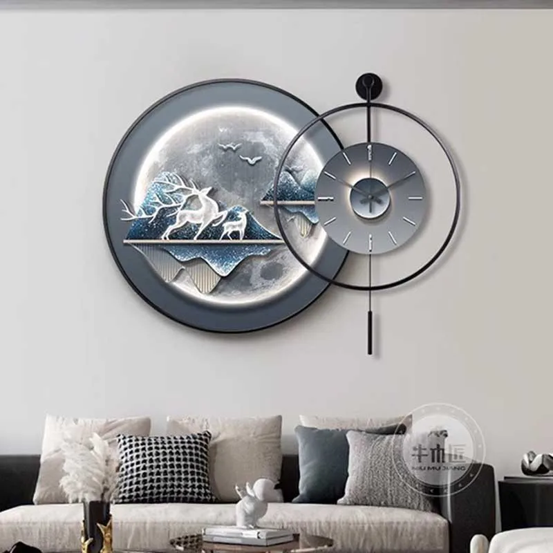 

Luxury Modern Wall Clocks Originality Fashion Wall Clocks Light Luxury European Orologio Da Parete Moderno Living Room Furniture
