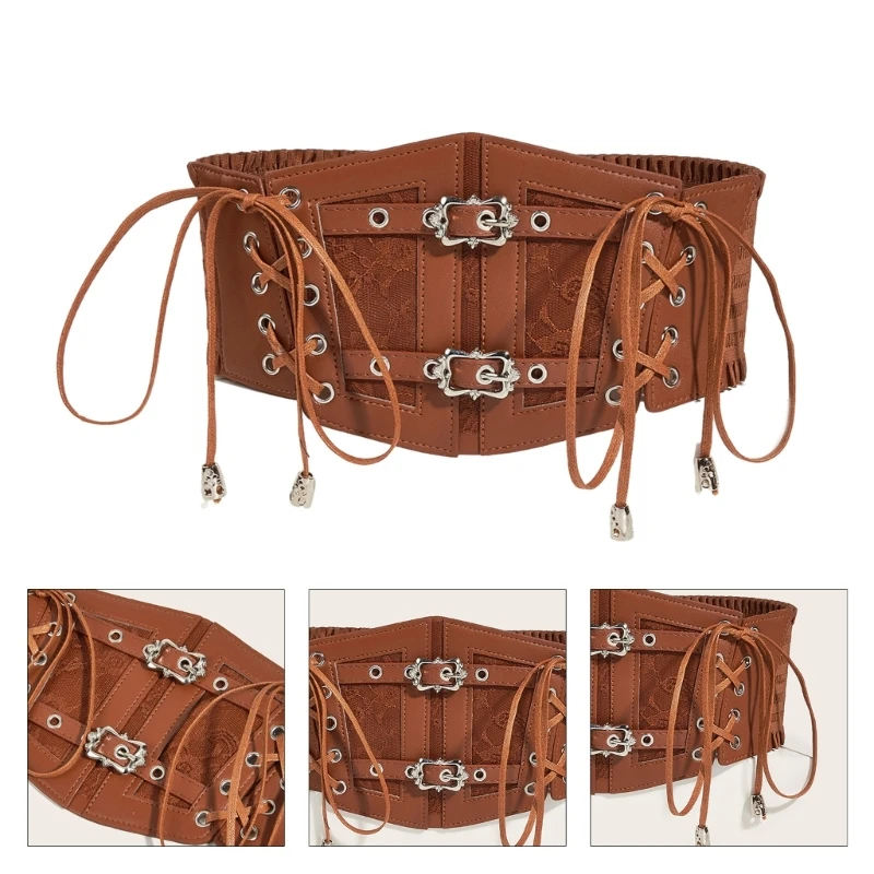 

Elastic Floral Decor Lift Up Female Waist Corset Lace Pattern Women Waistband Drop Shipping