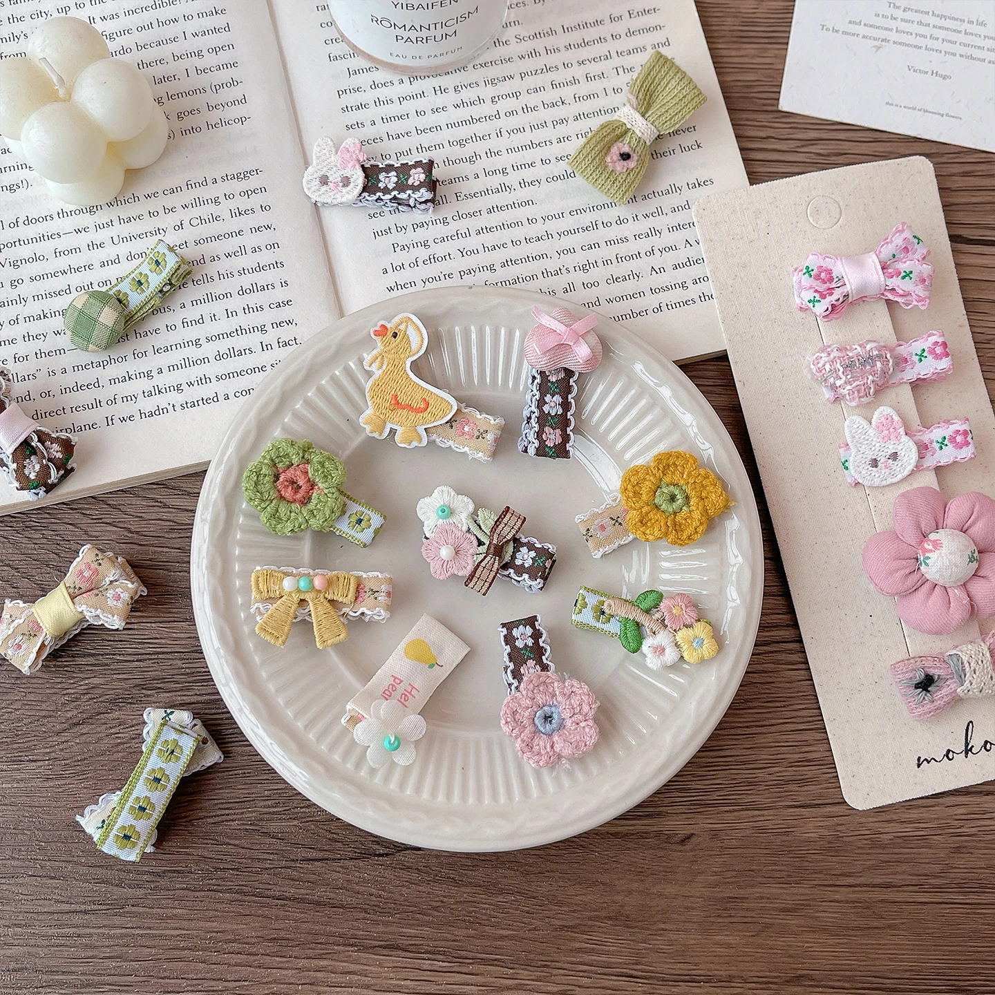 5-teiliges Set 2026 Frühling Neue Süße Mädchen Haarspangen Blumen Katze Schleife Herz Haarklammern Niedliche Kleinkinder Haaraccessoires Mode C – Detail 4